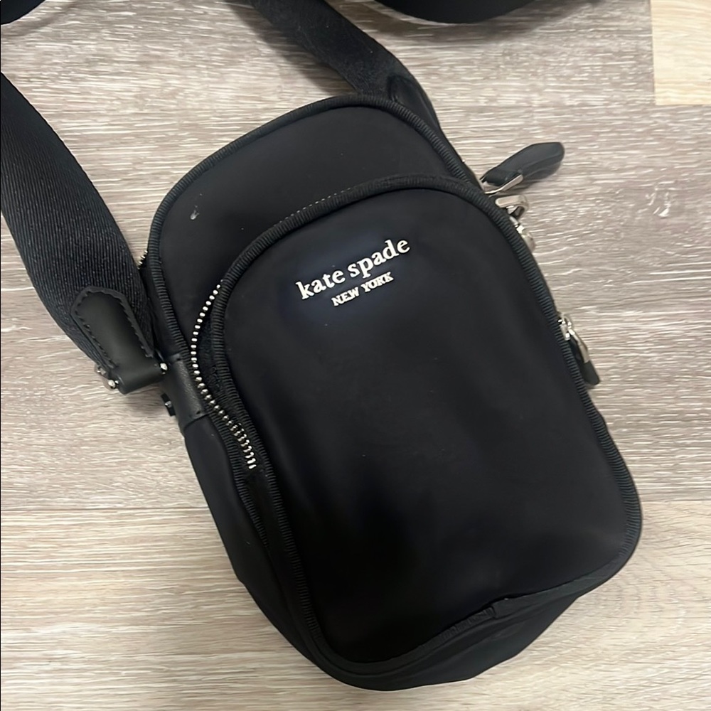 Kate Spade Black Belt Bag with Adjustable Strap